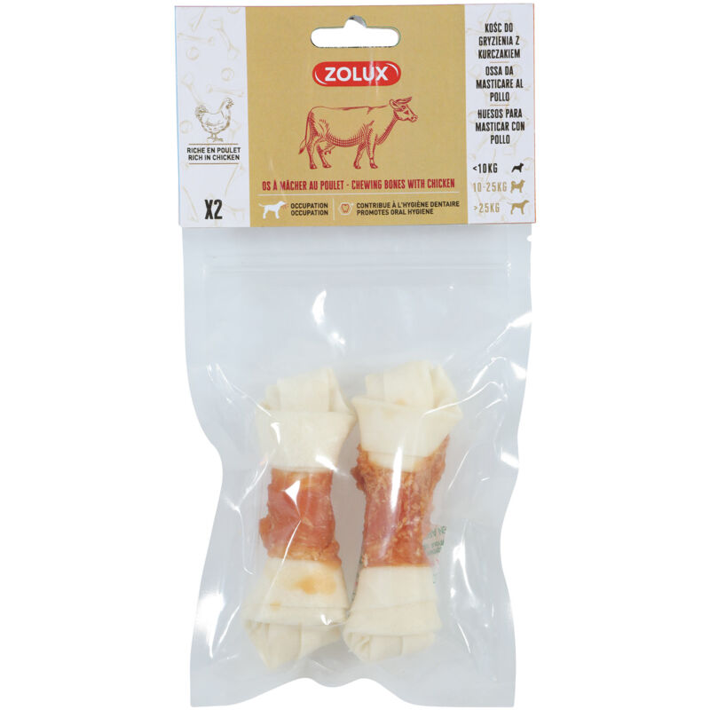 foto del prodotto osso da masticare al pollo taglia s 2 pz zolux