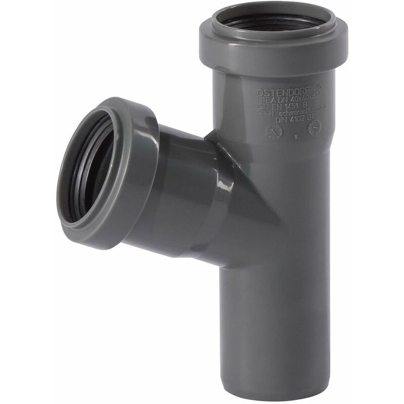 foto del prodotto ostendorf 171300 raccordo htsafe, grigio, 67 dn 40 dn 40