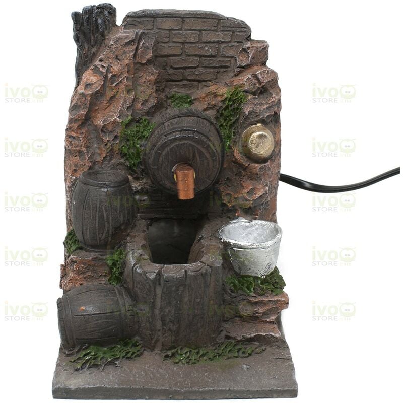 foto del prodotto osteria con botte in resina pompa acqua 20x16 cm 11705