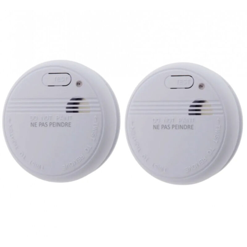 immagine 0 del prodotto otio set di 2 rilevatori di fumo nf, durata 5 anni, con batterie