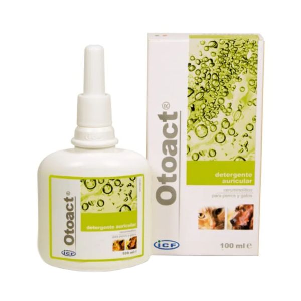 foto del prodotto otoact icf gocce otologiche per cani e gatti 100 ml 1 ordine scegli lo sconto bzr5 bzr20 200 punti fedelt 