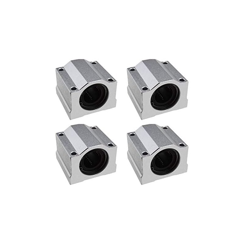 foto del prodotto ottimizza le prestazioni della tua stampante 3d con i 4 cuscinetti a sfere a movimento lineare scs20uu, boccole di scorrimento per carrello, foro da