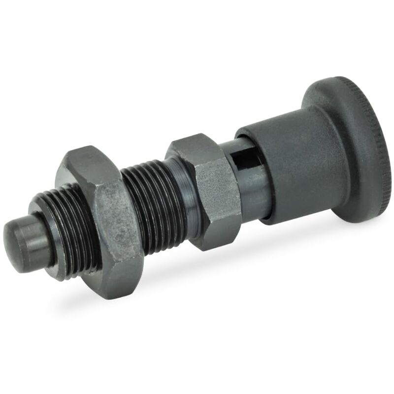 foto del prodotto otto ganter gmbh co.kg ganter normelemente gn 817 8 8 ck 817 8 8 ck bullone di bloccaggio con blocco, nero, rastweg l1 8mm