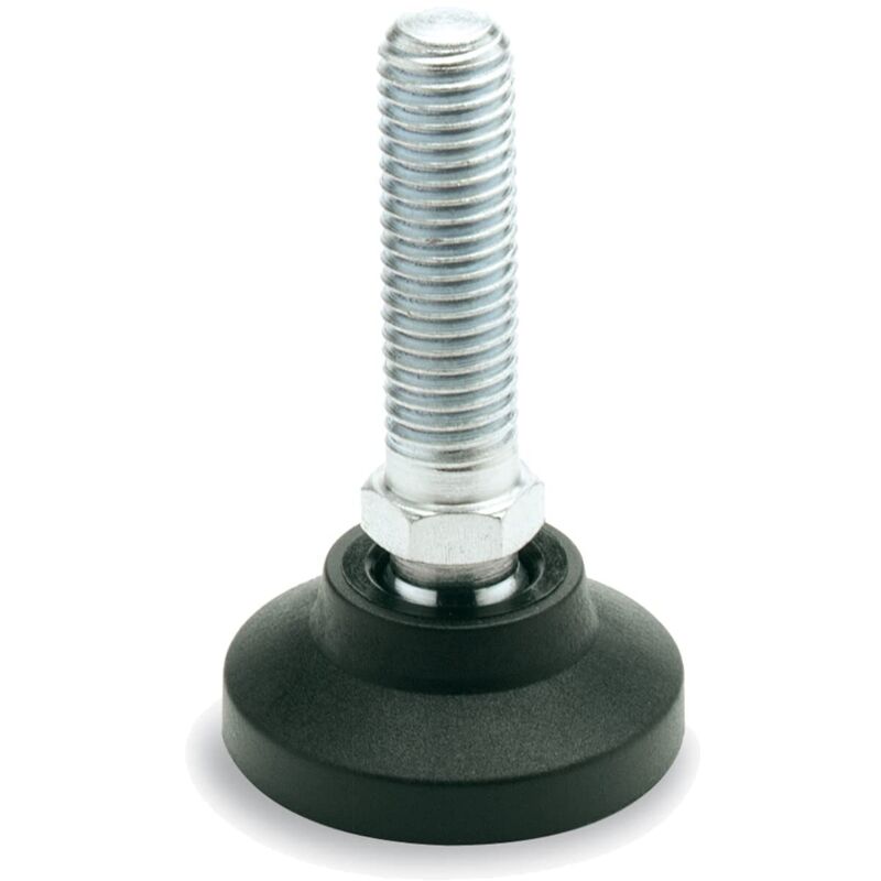 foto del prodotto otto ganter gmbh co.kg ganter normelemente piedini articolati piedini con mandrino regolabile gn 343.4 25 m8 40 a piedi plastica poliammide 4