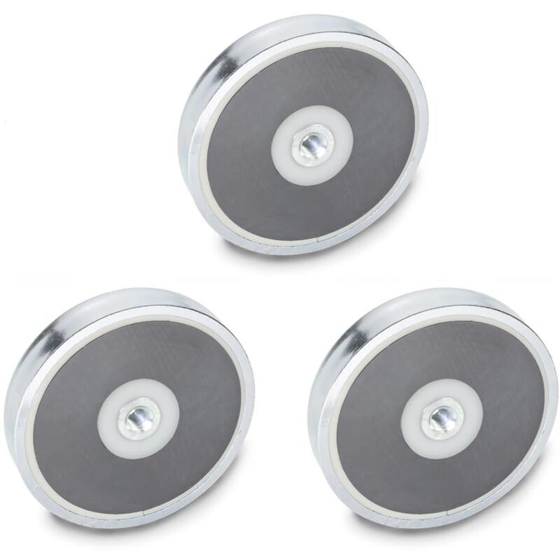 foto del prodotto otto ganter gmbh co.kg ganter normelements, magneti con filettatura interna, gn 50.4 hf 32 m4, materiale magnetico, ferrite duro, 3 pezzi