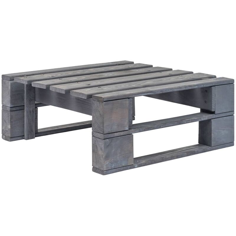 foto del prodotto ottomana da giardino in pallet in legno grigio vidaxl