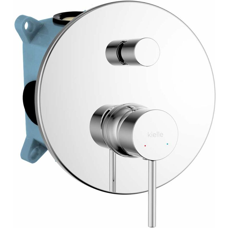 foto del prodotto oudee miscelatore ad incasso per 2 utenze, con corpo incasso, cromo 10315200 kielle