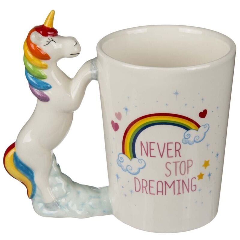 foto del prodotto out of the blue tazza unicorno materiale gres dimensioni 13 x 12 cm