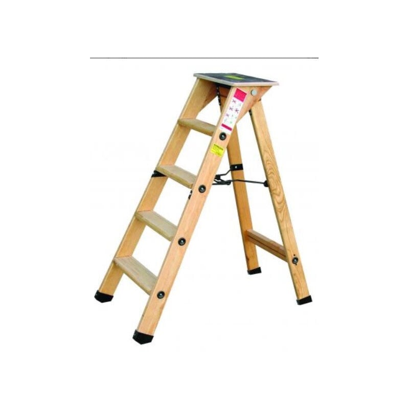foto del prodotto outifrance scaletta pro 4m in legno con ripiano h 108cm