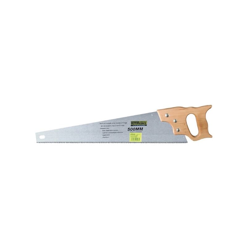 foto del prodotto outifrance sega a mano 500 mm 7 denti pollici con manico in legno