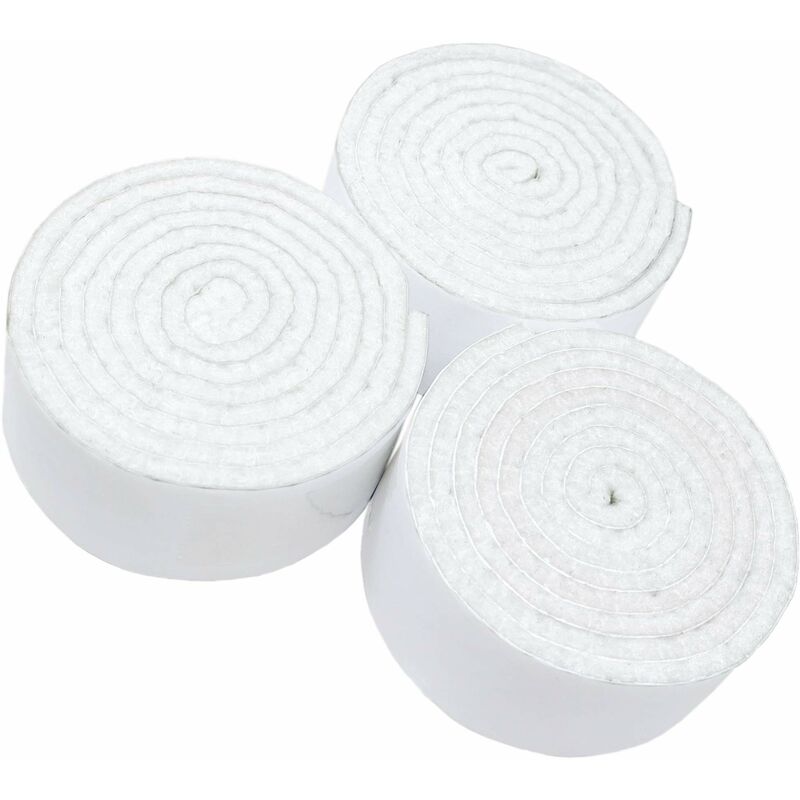 foto del prodotto outinfire adsamm 3 x rotoli di feltro autoadesivo bianco 29x1000 mm nastro feltro adesivo da 3.5 mm di spessore in nastro pad protettivi per