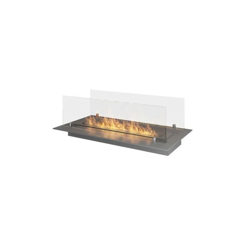 foto del prodotto outinfire insert bruciatore inserto a bioetanolo da incasso con 2 vetri cm 60