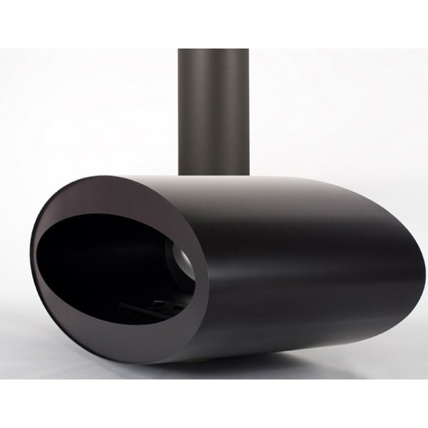 foto del prodotto outinfire meru tube biocamino sospeso ruotante nero