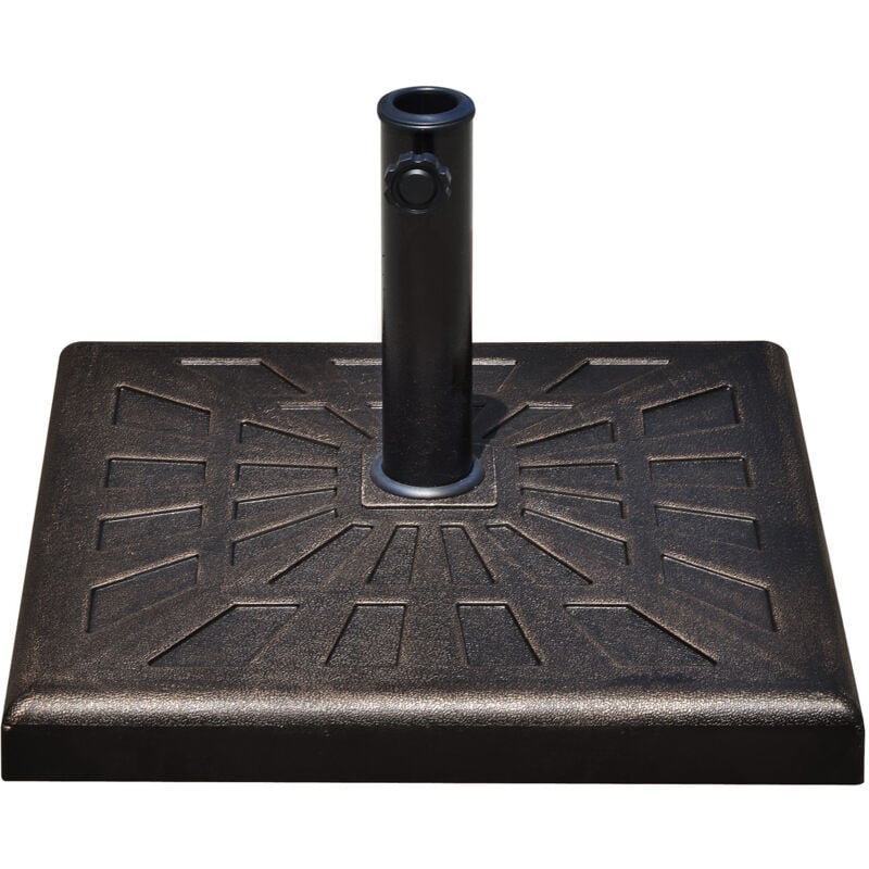 foto del prodotto outsunny base per ombrellone diametro 3,8 4,8cm peso 15kg da giardino