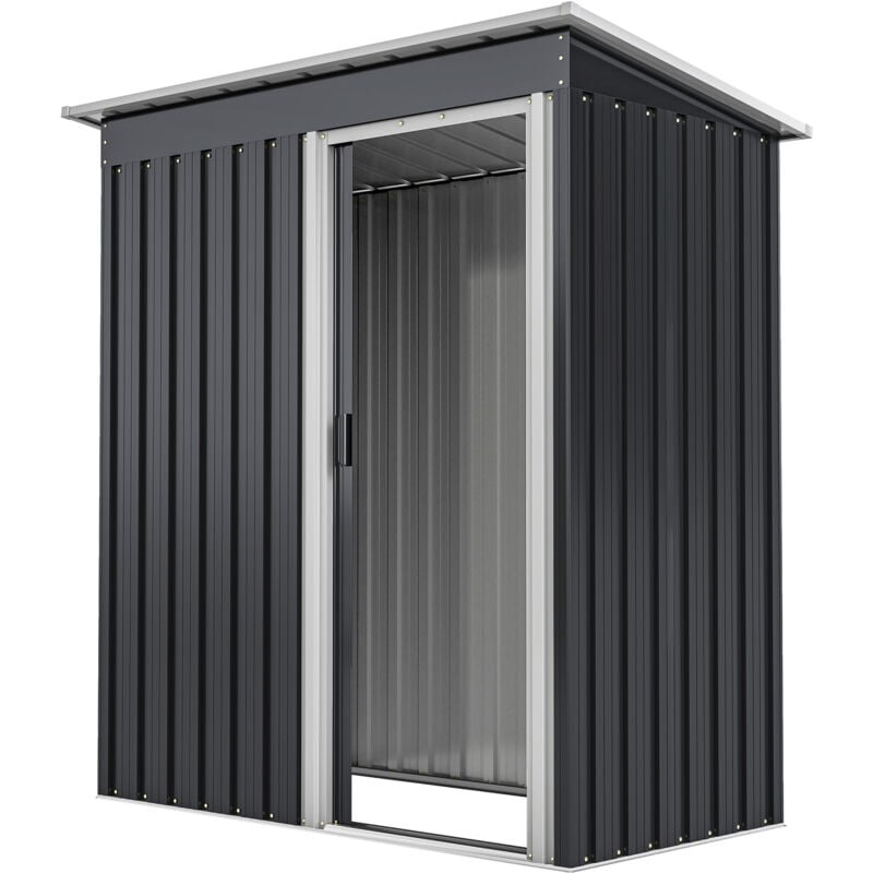 foto del prodotto outsunny casetta porta attrezzi 1 porta scorrevole tetto inclinato