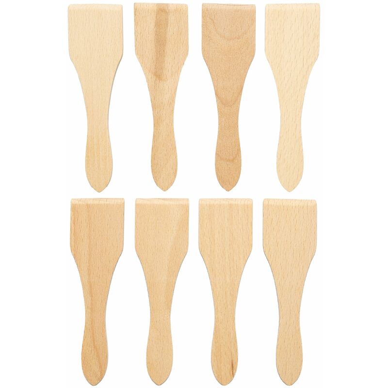 foto del prodotto outsunny chinchilla 8x set di spatole per raclette complemento per un accogliente cena a base di raclette con la famiglia e gli amici robusta