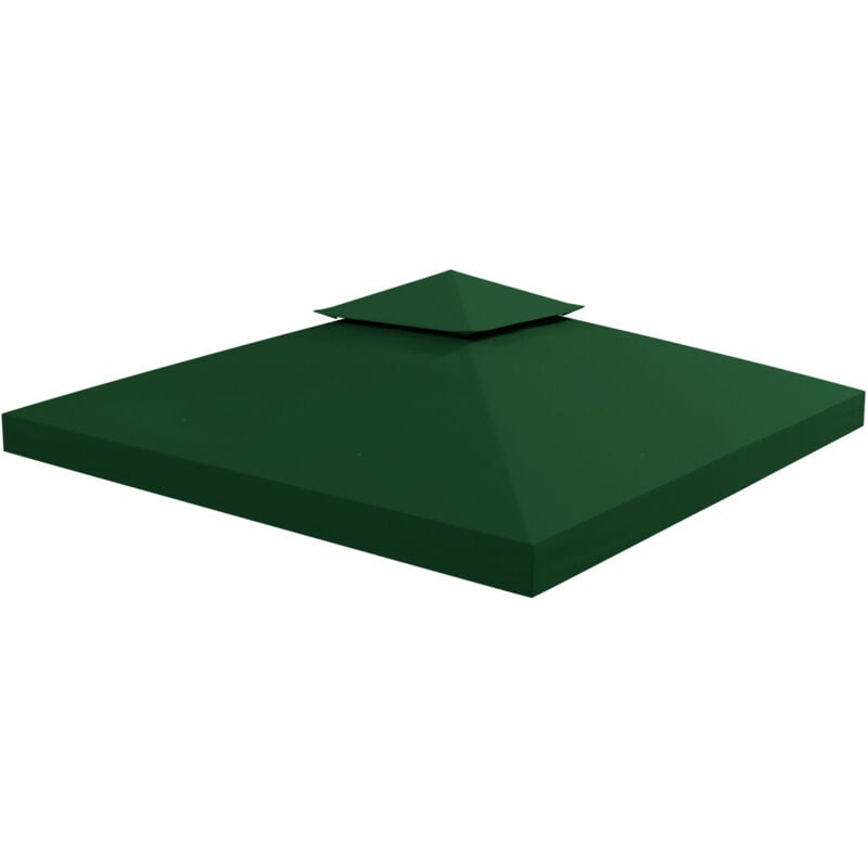 foto del prodotto outsunny copertura per gazebo da giardino anti uv in poliestere 3x3m