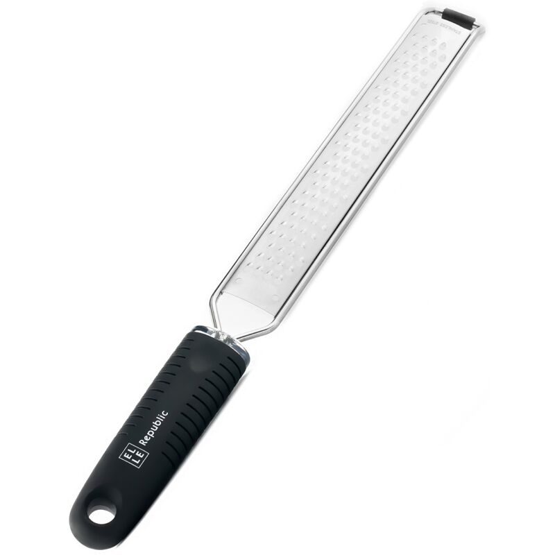 foto del prodotto outsunny grattugia in acciaio inox multifunzione elle republic perfetta per parmigiano, limoni e noce moscata grattugia universale
