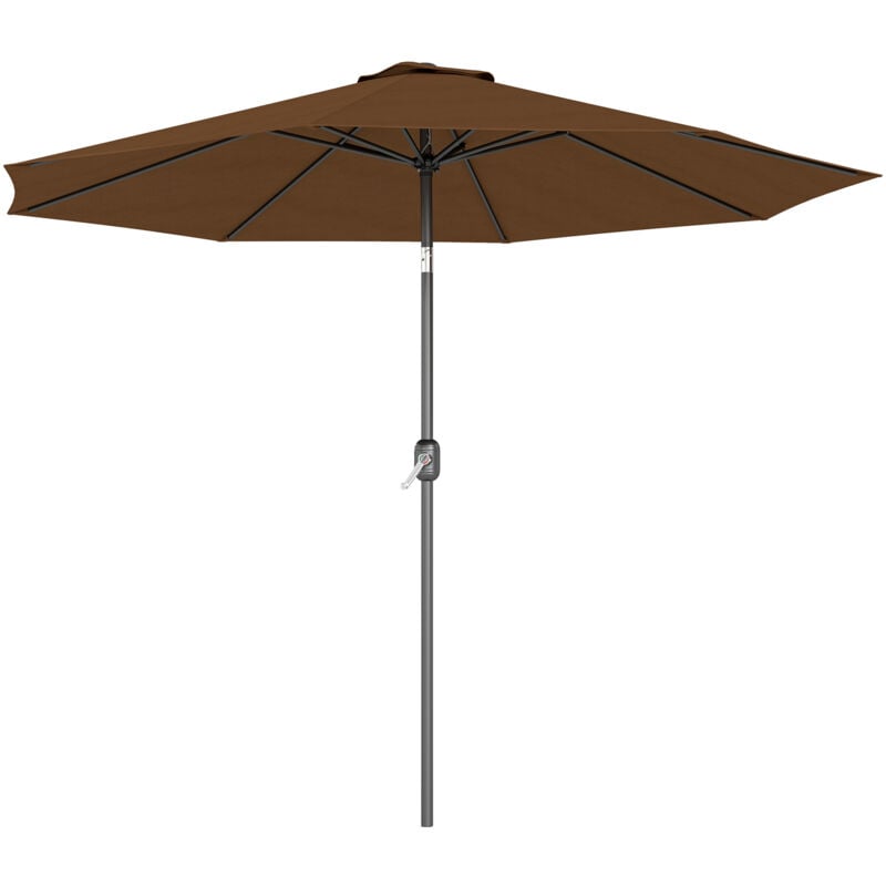 foto del prodotto outsunny ombrellone da giardino 3x2.5 m inclinabile con palo smontabile