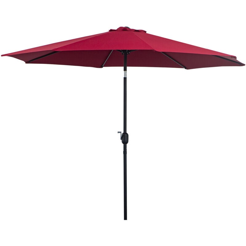 foto del prodotto outsunny ombrellone da giardino 3x2.5 m inclinabile in metallo e poliestere
