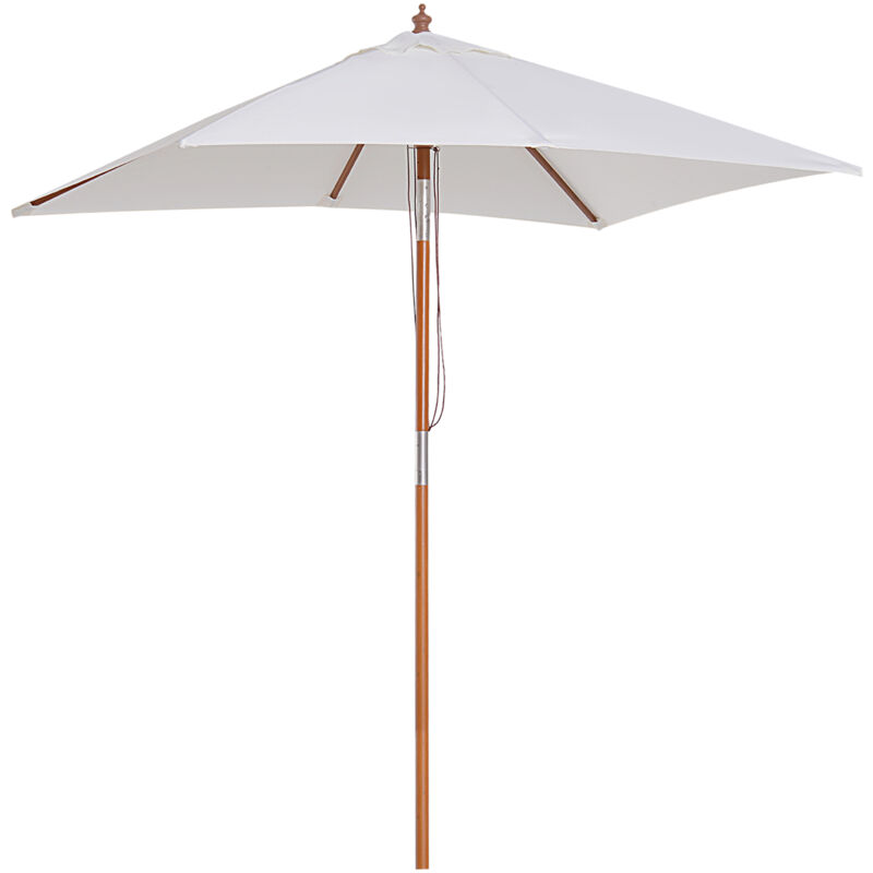 foto del prodotto outsunny ombrellone da giardino inclinabile 2x1.5m, beige