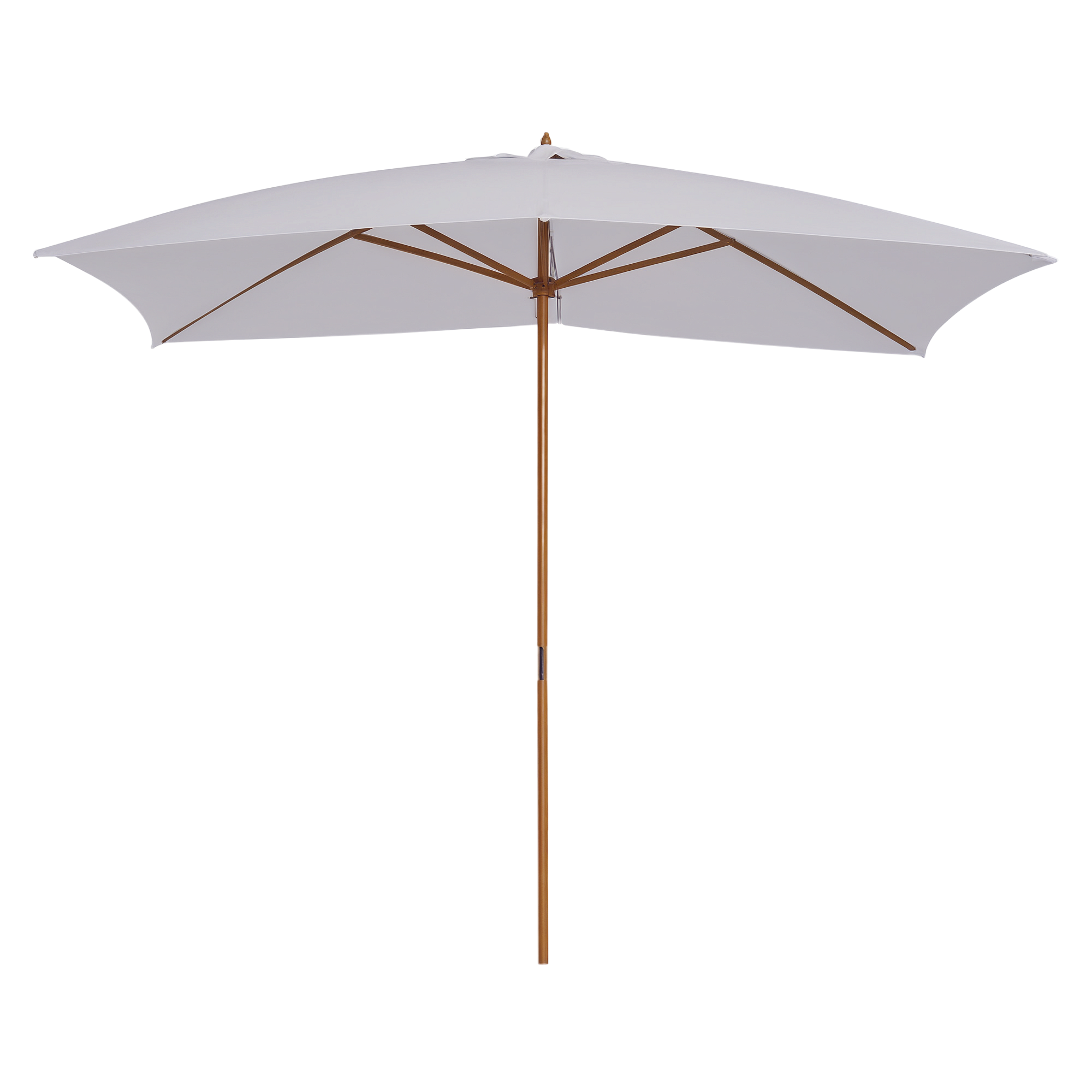 foto del prodotto outsunny ombrellone m da giardino 2x3 in legno laccato con copertura rimovibile, bianco aosom