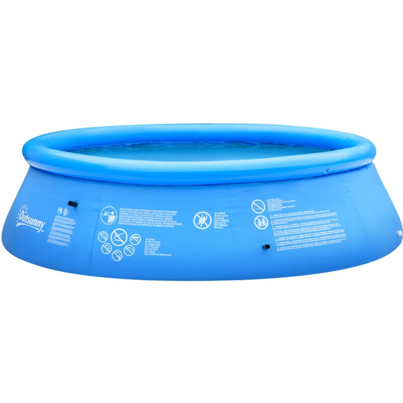foto del prodotto outsunny piscina gonfiabile da giardino 3 4 persone con pvc a 3 strati