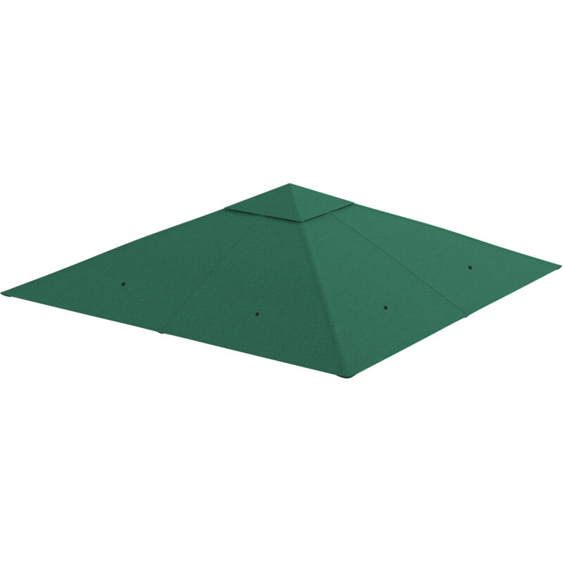 foto del prodotto outsunny telo di ricambio tetto sostitutivo per gazebo da esterno 3x3m
