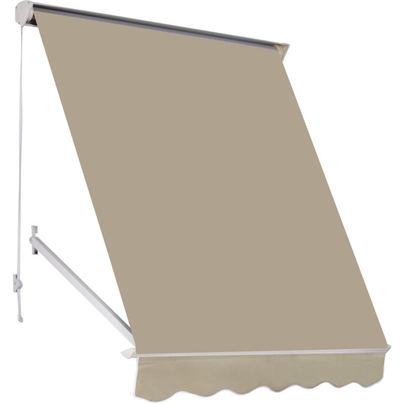 foto del prodotto outsunny tenda da sole avvolgibile 180 70cm con angolazione 0 120 