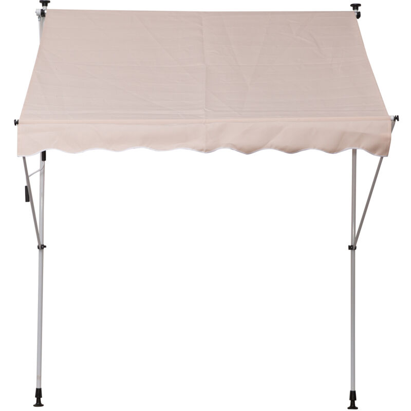 foto del prodotto outsunny tenda da sole con manovella telaio telescopico regolabile