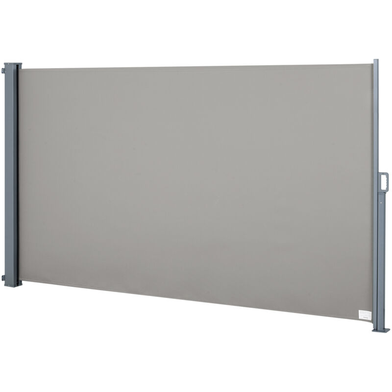 foto del prodotto outsunny tenda da sole laterale e avvolgibile 3x1.6m protezione vento privacy