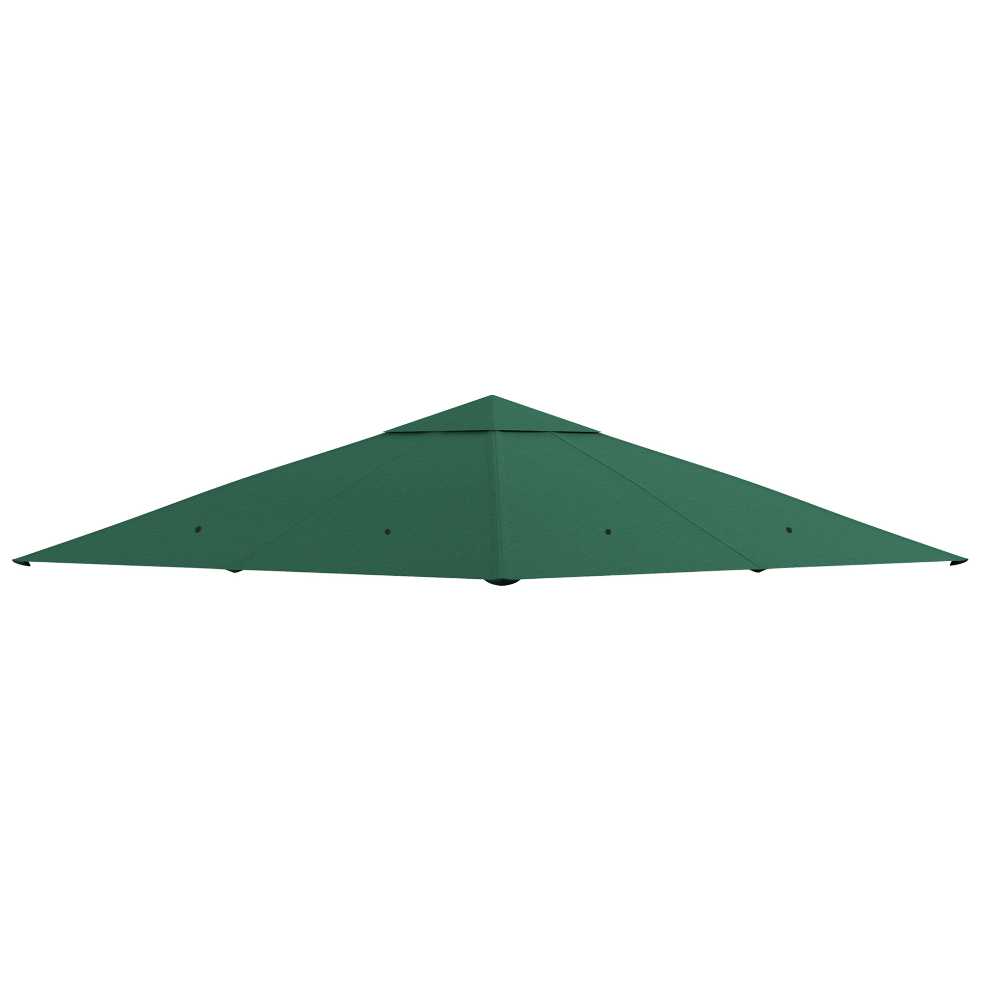 foto del prodotto outsunny tetto di ricambio 3x3m, telo sostitutivo per gazebo da giardino in poliestere con foro di ventilazione, verde aosom