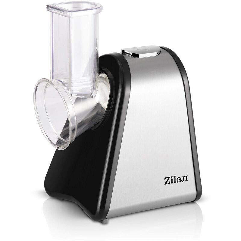 foto del prodotto outsunny zilan, affettaverdure elettrico, 4 in 1 grattugia, affettatrice, pelatrice, tritatutto 200w per verdure, frutta