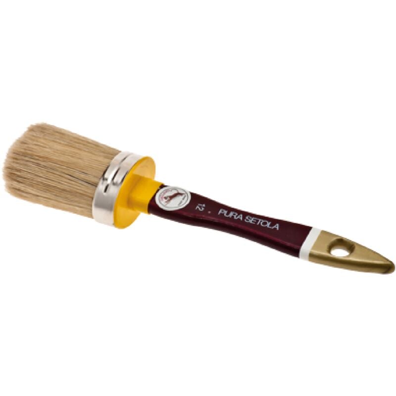 foto del prodotto ovalino con setola bionda e legno di mogano n.2