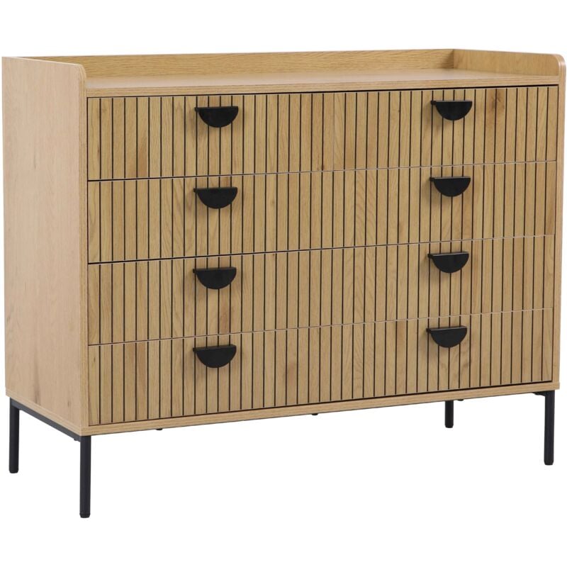 immagine 0 del prodotto oviala cassettiera a 5 cassetti in mdf con decoro melaminico legno