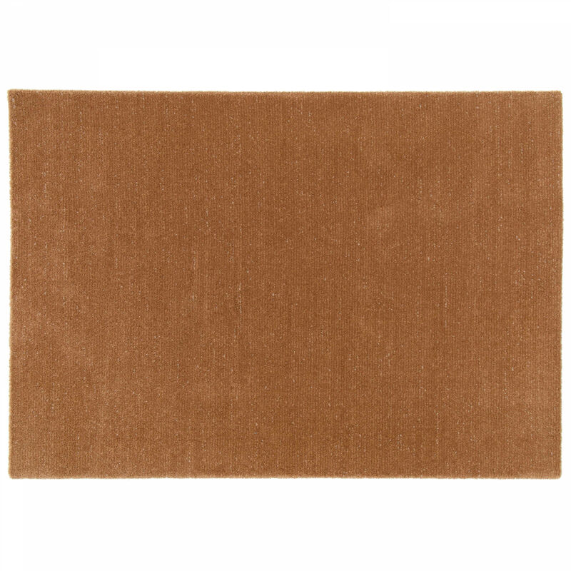 foto del prodotto oviala tappeto in polipropilene a pelo corto marrone unito 120 x 170 cm