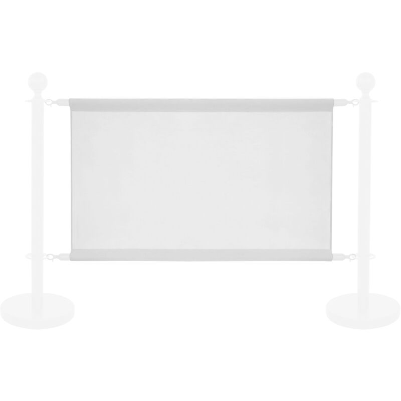 foto del prodotto oviala tela bianca per separatore di terrazza 100x69cm