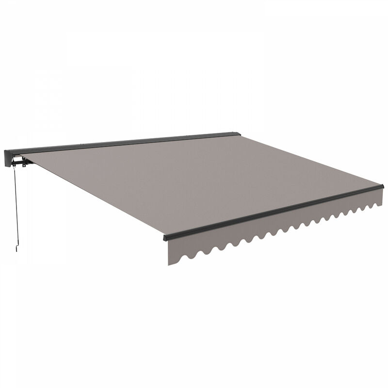 foto del prodotto oviala tenda da sole semi integrale 2,5x2m in alluminio color talpa