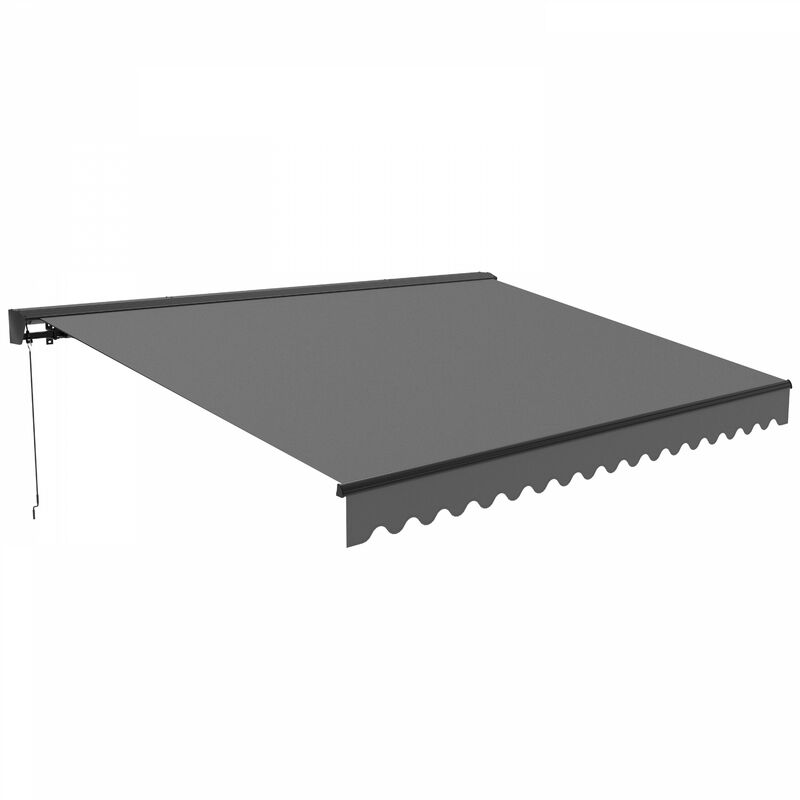 foto del prodotto oviala tenda da sole semi integrale 2,5x2m in alluminio grigio
