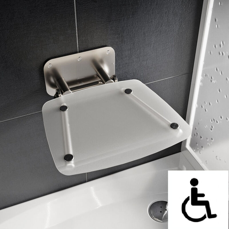 foto del prodotto ovo b ii sedile per doccia clear, 360x360 mm, acciaio inox chiaro b8f0000051 ravak