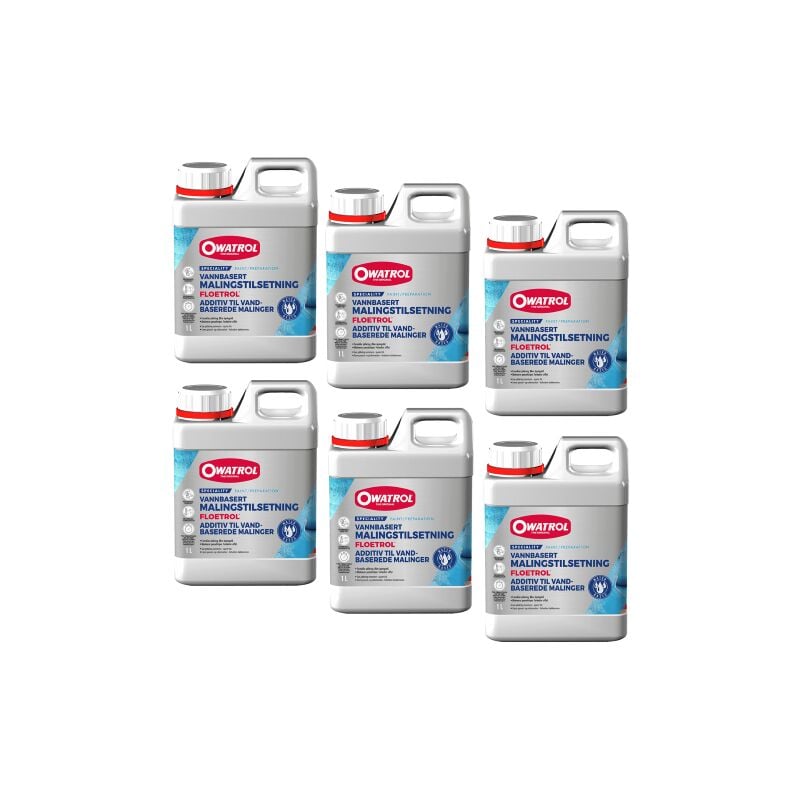 foto del prodotto owatrol 6 x floetrol additivo per pitture ad acqua 1 lt