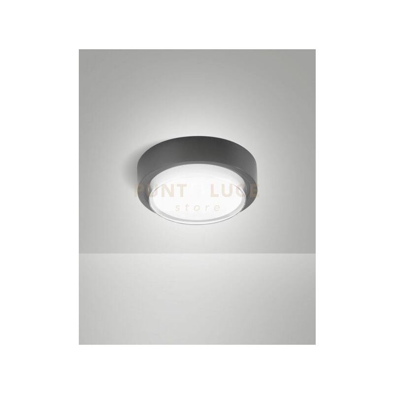 foto del prodotto owen plafoniera grigio scuro per esterno a led 12w 3000k 1620lm ip65