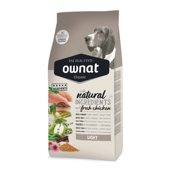 foto del prodotto ownat classic light all breeds adult con pollo fresco 12 kg 1 ordine scegli lo sconto bzr5 bzr20 200 punti fedelt 