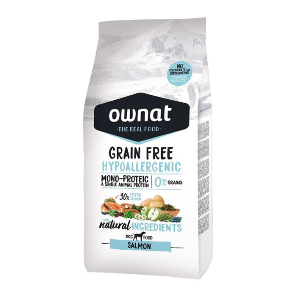 foto del prodotto ownat grain free hypoallergenic mono proteic all breeds adult con agnello fresco 12 kg 1 ordine scegli lo sconto bzr5 bzr20 200 punti fedelt 