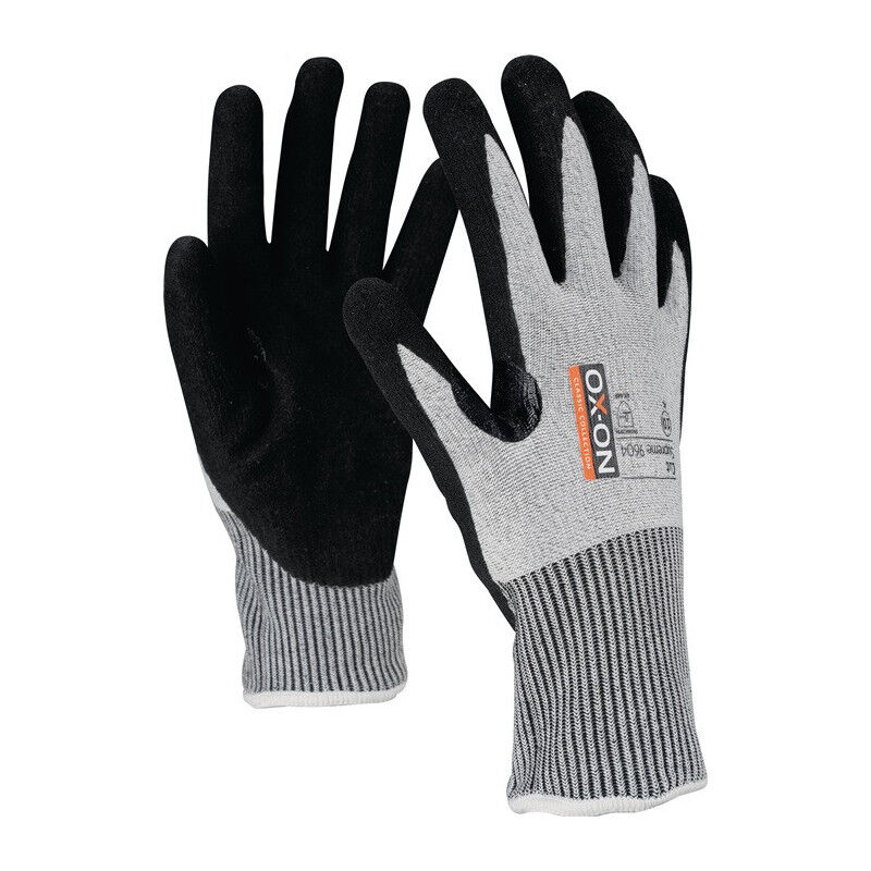 foto del prodotto ox on gants de protection contre les coupures cut supreme 9604 taille 10 noir gris blanc en388.en420 par 6 