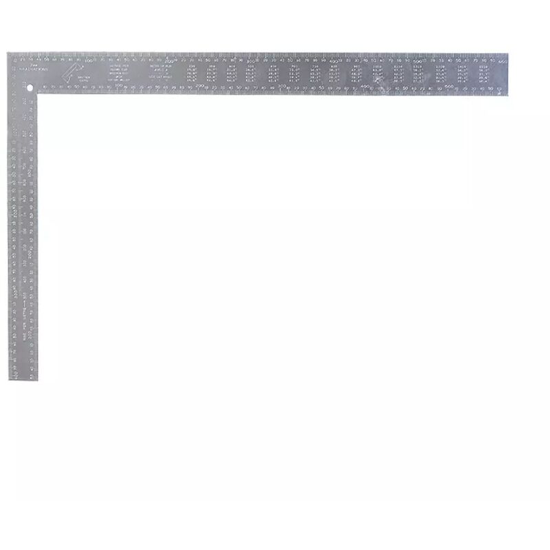 foto del prodotto ox squadra in acciaio 600x400mm con scala e angoli incisi per falegnameria meccanica 30c326
