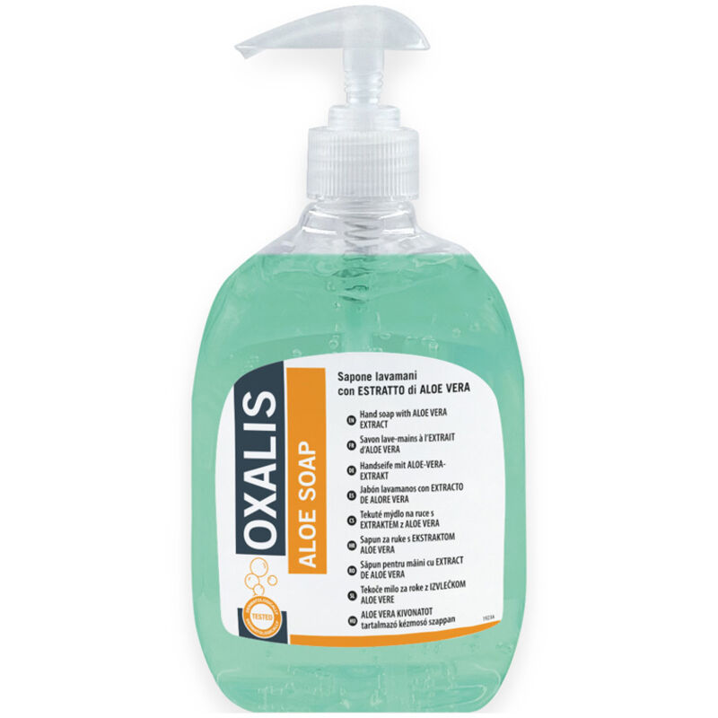 foto del prodotto oxalis aloe soap sapone mani con estratto di aloe vera lt 0.5