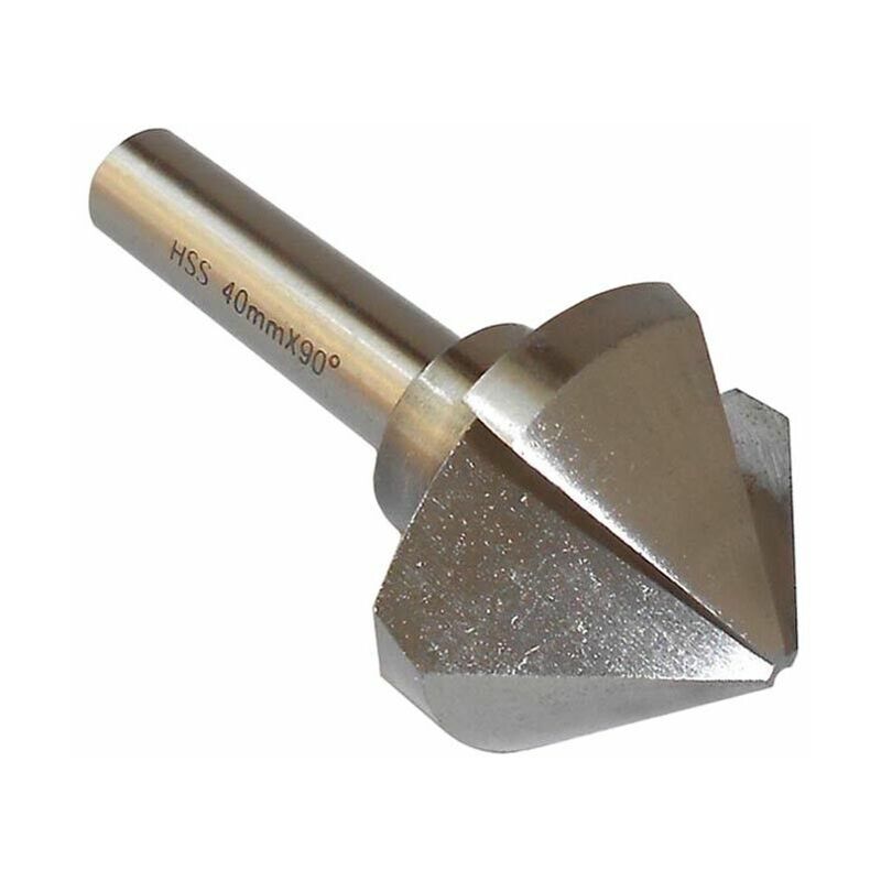 foto del prodotto oxford fresa svasatrice da trapano punta conica allargafori hss 4 40 mm frese x svasare