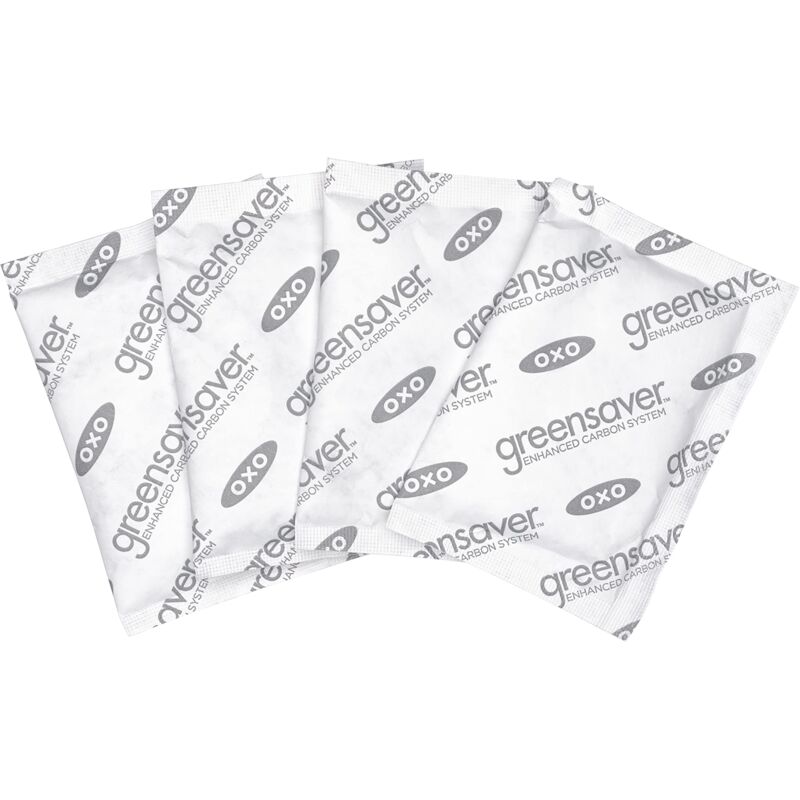 foto del prodotto oxo good grips greensaver ricariche per filtri al carbone, 4 pezzi