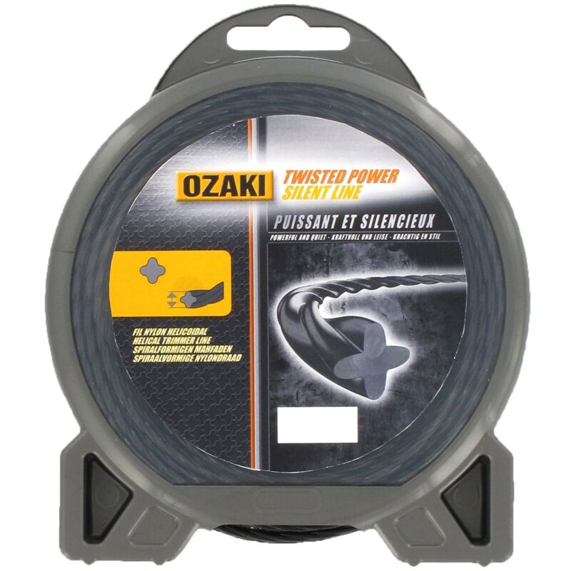 foto del prodotto ozaki filo in nylon elicoidale twisted power silent line 3,3 mm l 23 m filo aerodinamico riduce il rumore e le vibrazioni